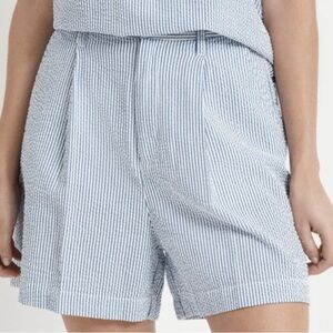 NWT Brixton Victory Seersucker Stripe Trouser Shorts High Waist